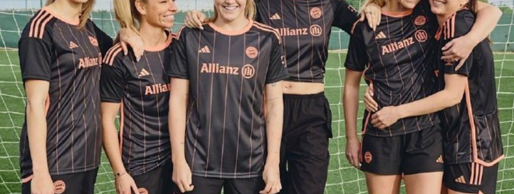 Första fotbollströjor designad för damfotbollslag