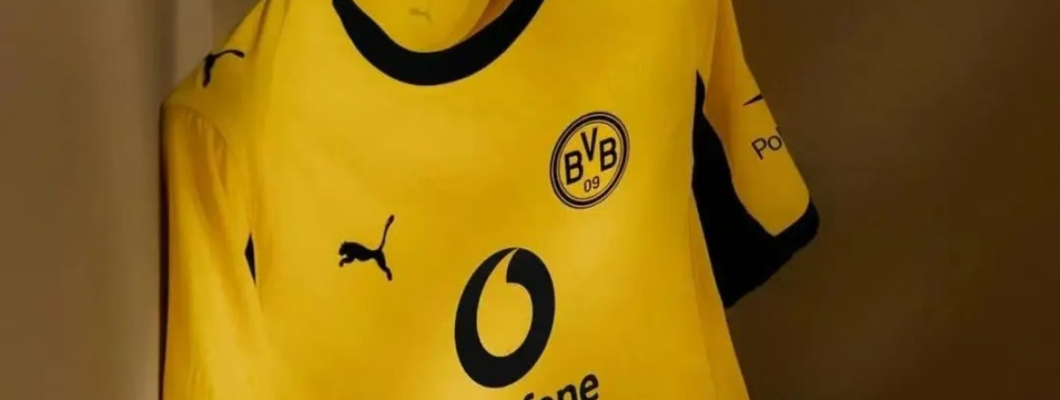 En klassisk gul och svart design hyllar fansens energi