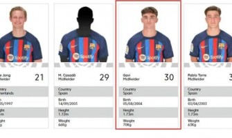 Tvingad att bära tillbaka tröjan nummer 30