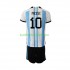 Argentina Messi 10 Barn Hemma Matchtröja World Cup 2022 Kortärmad