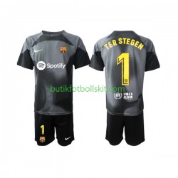 FC Barcelona Ter Stegen 1 Målvakt Barn Borta Matchtröja 2022/23 Kortärmad