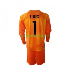 Frankrike Hugo Lloris 1 Målvakt Barn Borta Matchtröja World Cup 2022 Långärmad