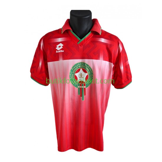 Marocko 1994 Retro Män Hemma Matchtröja Kortärmad