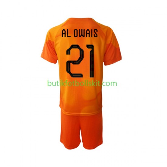 Saudiarabien Mohammed Al-Owais 21 Målvakt Barn Borta Matchtröja World Cup 2022 Kortärmad