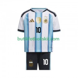 Argentina Lionel Messi 10 Barn Hemma Matchtröja World Cup 2026 Kortärmad