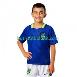Brasilien Barn Borta Matchtröja 2025/26 Kortärmad