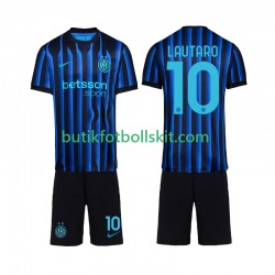 Inter Milan Lautaro Martinez 10 Barn Hemma Matchtröja 2025/26 Kortärmad