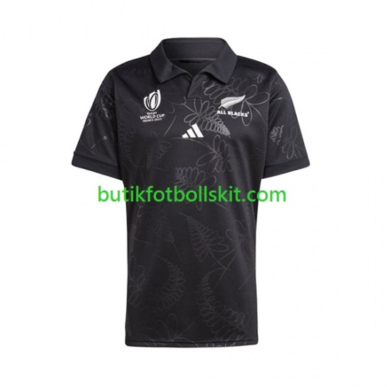 ALL BLACKS Män Hemma Matchtröja World Cup Rugby 2023 Kortärmad