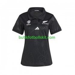 ALL BLACKS Kvinnor Hemma Matchtröja World Cup Rugby 2023 Kortärmad