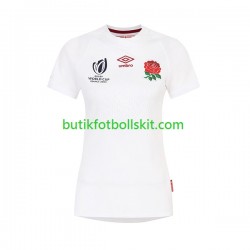 England Kvinnor Hemma Matchtröja World Cup Rugby 2023 Kortärmad