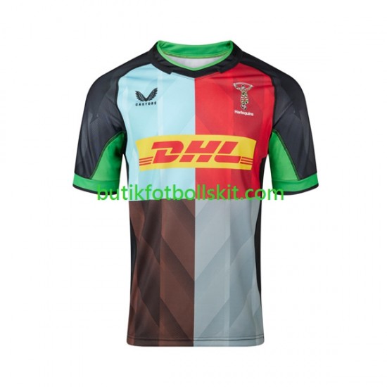 Harlequins Män Hemma Matchtröja Rugby 2024 Kortärmad