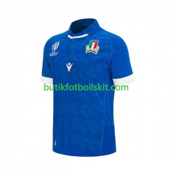Italien Män Hemma Matchtröja World Cup Rugby 2023 Kortärmad