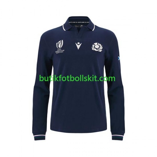 Skottland Män Hemma Matchtröja World Cup Rugby 2023 Långärmad