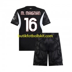 AC Milan Mike Maignan 16 Målvakt Barn Hemma Matchtröja 2024/25 Kortärmad