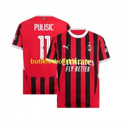 AC Milan UCL Font PULISIC 11 Män Hemma Matchtröja 2024/25 Kortärmad