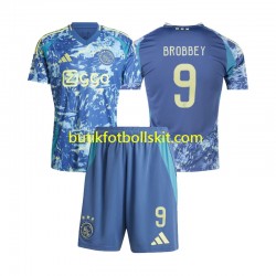 AFC Ajax Brian Brobbey 9 Barn Borta Matchtröja 2024/25 Kortärmad