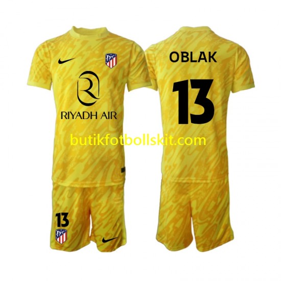Atlético Madrid Jan Oblak 13 Målvakt Barn Tredje Matchtröja 2024/25 Kortärmad