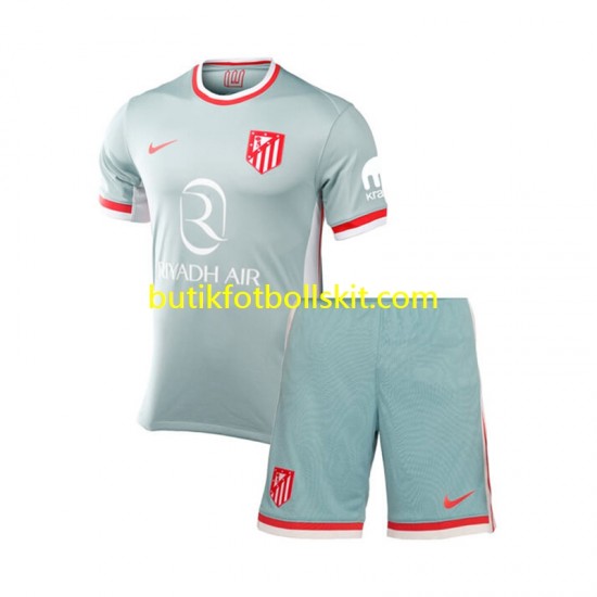 Atlético Madrid Barn Borta Matchtröja 2024/25 Kortärmad