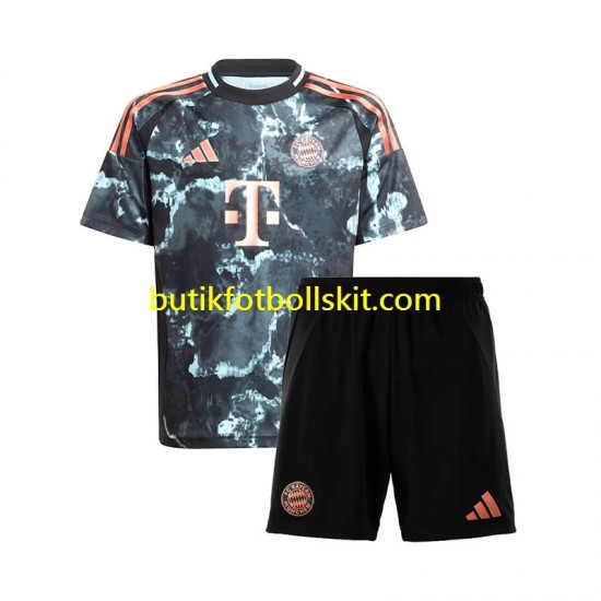 FC Bayern München Barn Borta Matchtröja 2024/25 Kortärmad