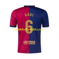 FC Barcelona GAVI 6 Män Hemma Matchtröja 2024/25 Kortärmad