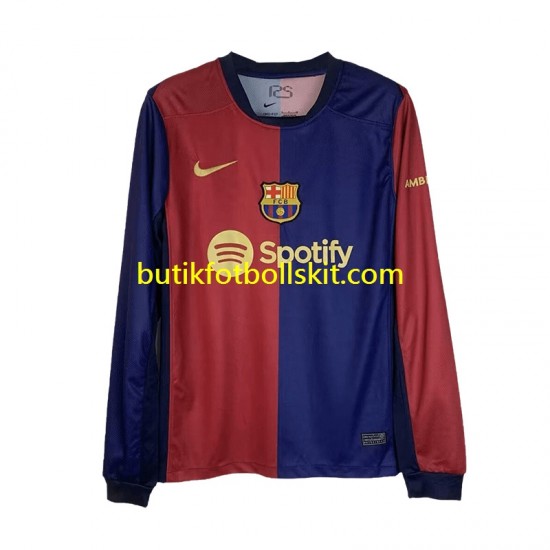 FC Barcelona Män Hemma Matchtröja 2024/25 Långärmad