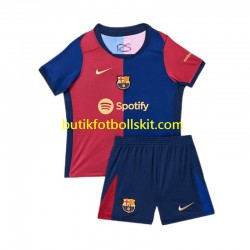 FC Barcelona Barn Hemma Matchtröja 2024/25 Kortärmad