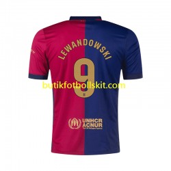 FC Barcelona Robert Lewandowski 9 Män Hemma Matchtröja 2024/25 Kortärmad