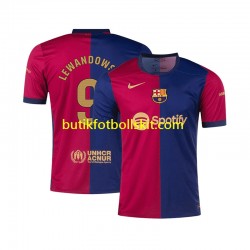 FC Barcelona Robert Lewandowski 9 Män Hemma Matchtröja 2024/25 Kortärmad