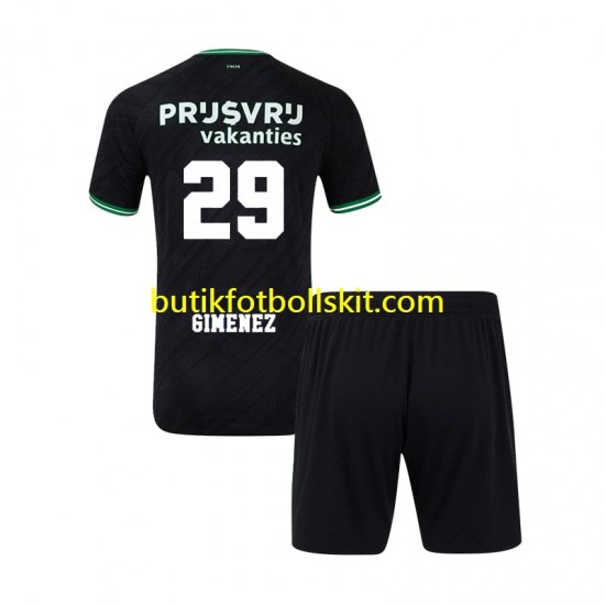 Feyenoord Rotterdam Santiago Gimenez 29 Barn Borta Matchtröja 2024/25 Kortärmad