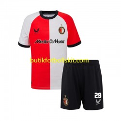Feyenoord Rotterdam Santiago Gimenez 29 Barn Hemma Matchtröja 2024/25 Kortärmad