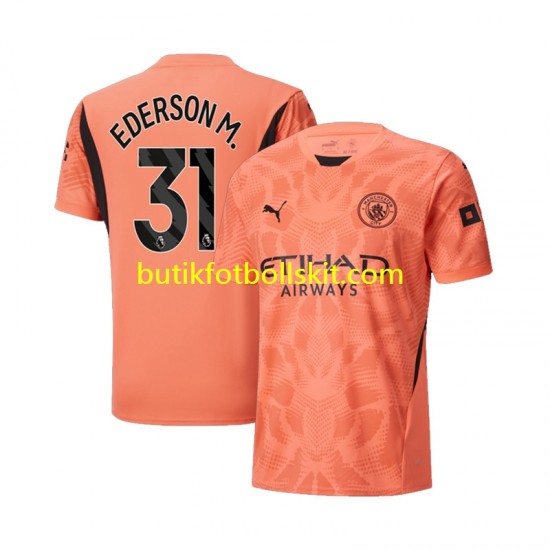 Manchester City Ederson M 31 Målvakt Män Borta Matchtröja 2024/25 Kortärmad