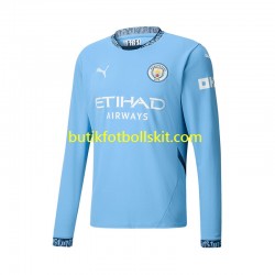Manchester City Män Hemma Matchtröja 2024/25 Långärmad