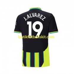 Manchester City Julian Alvarez 19 Män Borta Matchtröja 2024/25 Kortärmad
