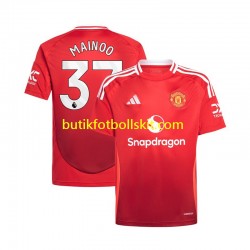 Manchester United Kobbie Mainoo 37 Män Hemma Matchtröja 2024/25 Kortärmad
