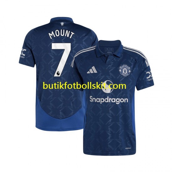 Manchester United Mason Mount 7 Män Borta Matchtröja 2024/25 Kortärmad