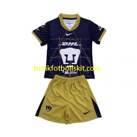 Pumas UNAM Barn Borta Matchtröja 2024/25 Kortärmad