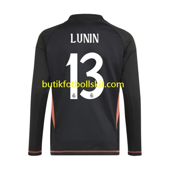 Real Madrid Andriy Lunin 13 Målvakt Män Borta Matchtröja 2024/25 Långärmad