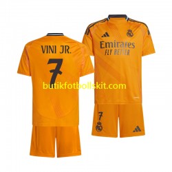 Real Madrid VINI JR 7 Barn Borta Matchtröja 2024/25 Kortärmad