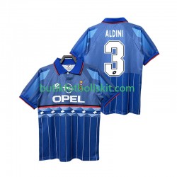 AC Milan ALDINI 3 1995 1996 Retro Män Borta Matchtröja Kortärmad