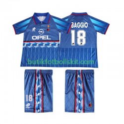 AC Milan BAGGIO 18 1995 1996 Retro Barn Borta Matchtröja Kortärmad