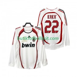 AC Milan KAKA 22 2007 Retro Män Borta Matchtröja 2006 Långärmad