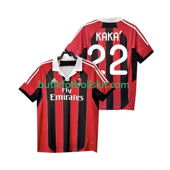 AC Milan KAKA 22 2012 2013 Retro Män Hemma Matchtröja Kortärmad