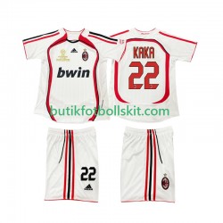 AC Milan KAKA 22 2007 Retro Barn Borta Matchtröja 2006 Kortärmad