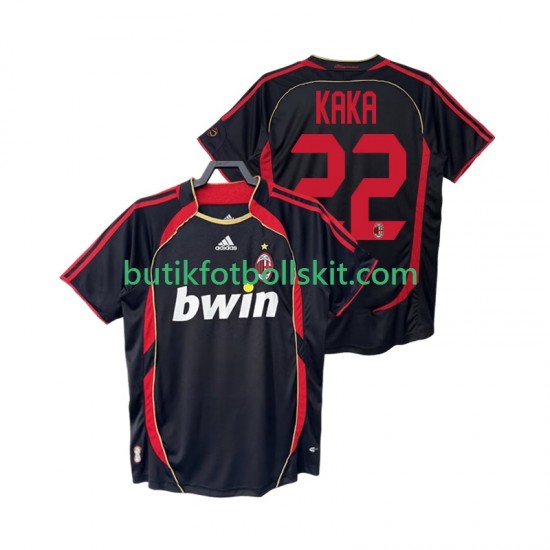 AC Milan KAKA 22 2007 Retro Män Tredje Matchtröja 2006 Kortärmad