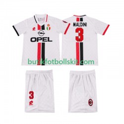 AC Milan MALDINI 3 1996 1997 Retro Barn Borta Matchtröja Kortärmad
