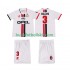 AC Milan MALDINI 3 1996 1997 Retro Barn Borta Matchtröja Kortärmad