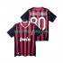 AC Milan RONALDINHO 80 2009 Retro Män Hemma Matchtröja 2010 Kortärmad