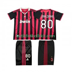 AC Milan RONALDINHO 80 2009 Retro Barn Hemma Matchtröja 2010 Kortärmad
