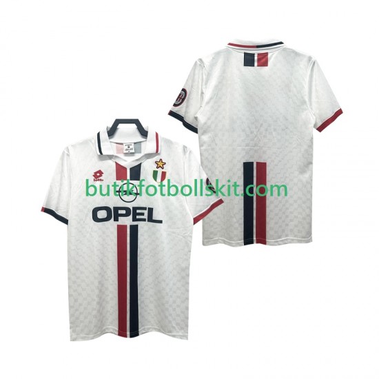 AC Milan 1996 1997 Retro Män Borta Matchtröja Kortärmad