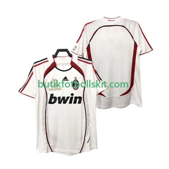 AC Milan 2007 Retro Män Borta Matchtröja 2006 Kortärmad